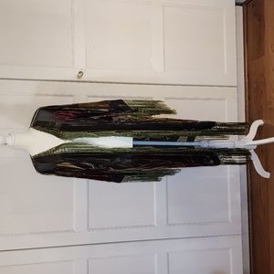 Burned-Out Velvet Silk Kimino